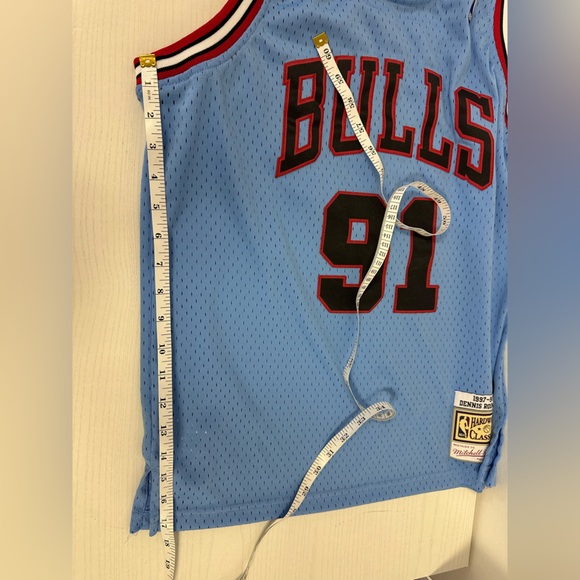 Mitchell & Ness Dennis Rodman NBA 91 Jersey Youth Size Large - Picture 10 of 11